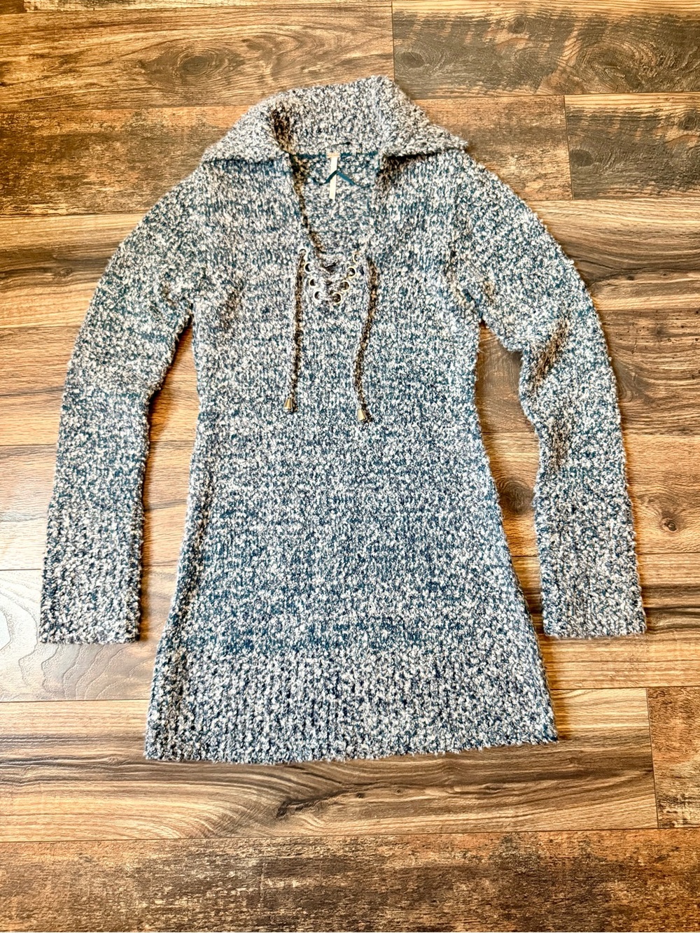 Free People Milena Long Sleeve Mini Sweater Dress size XS